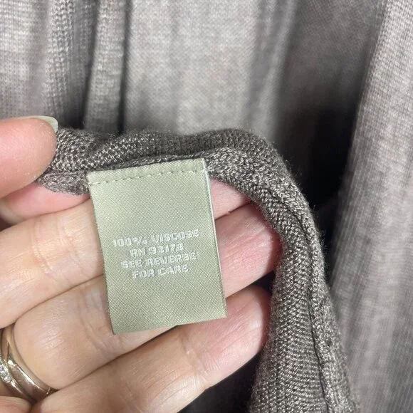 NWT! Joan Vass Women's Brown Lightweight Cardigan Sweater Viscose Large! - Picture 5 of 6